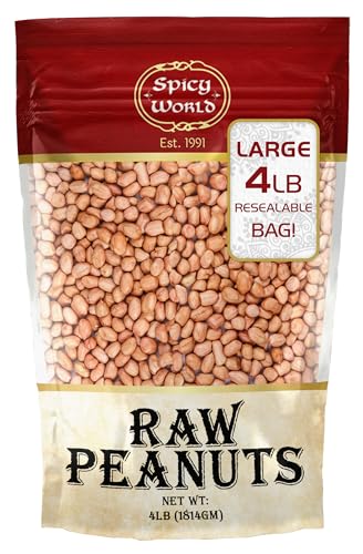 Spicy World Peanuts Raw 14 Oz