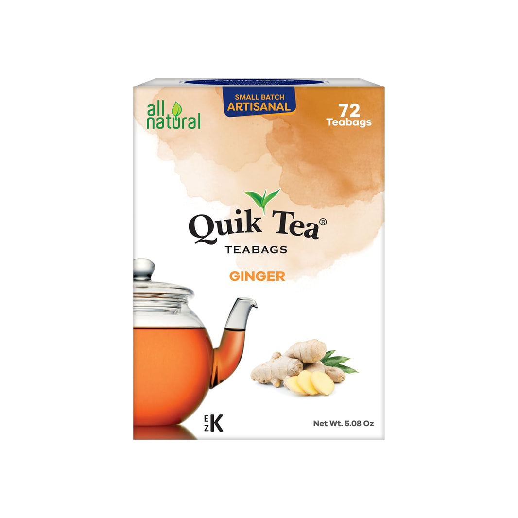Quik Tea Ginger Teabags 72 Ct 144 Gm