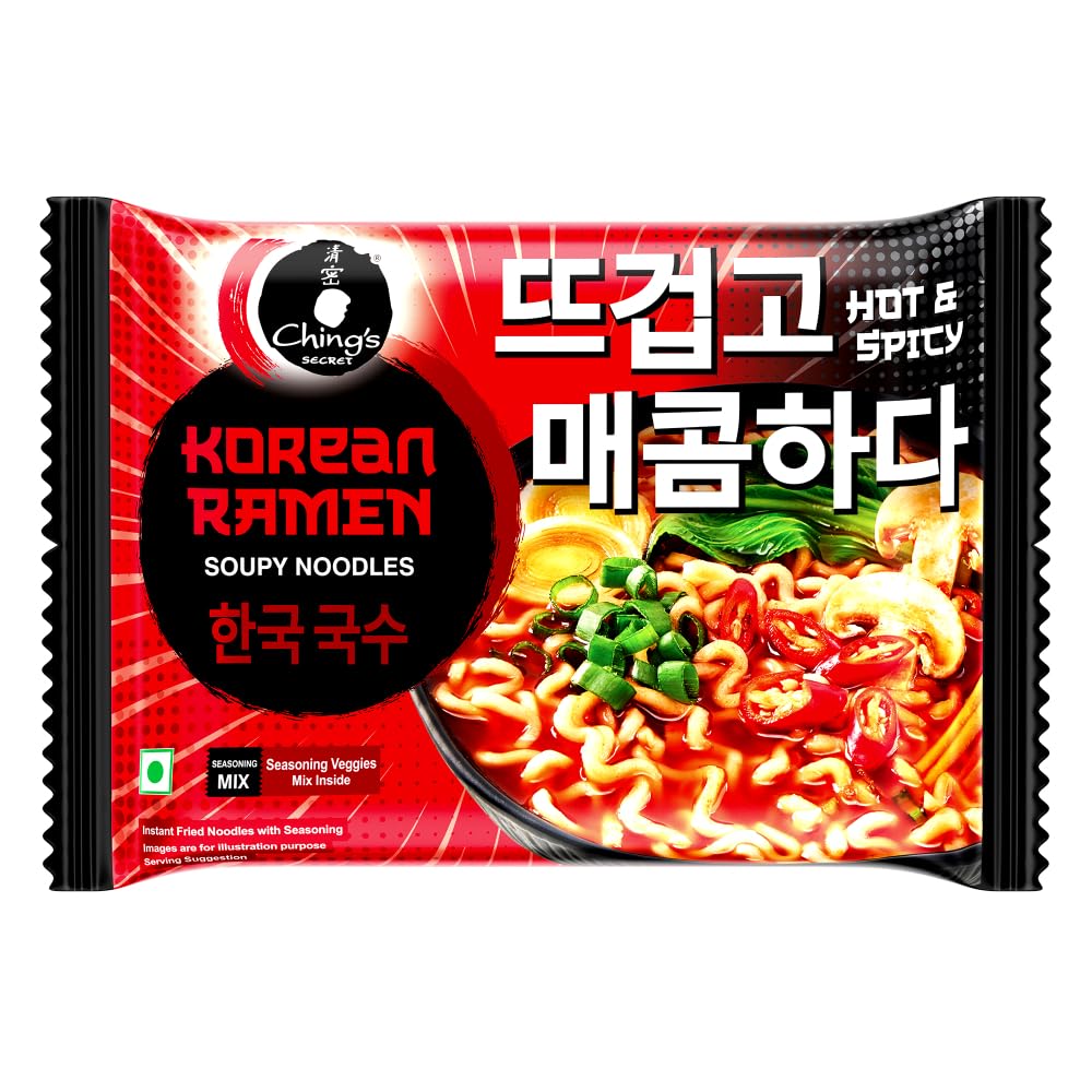 Ching's Korean Hot & Spicy Ramen 112 Gm