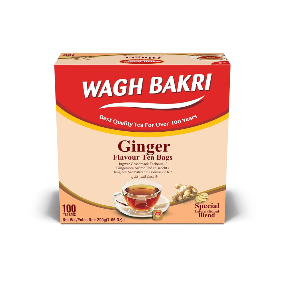 Wagh Bakri Ginger 100 Tea Bags (200 Gm)