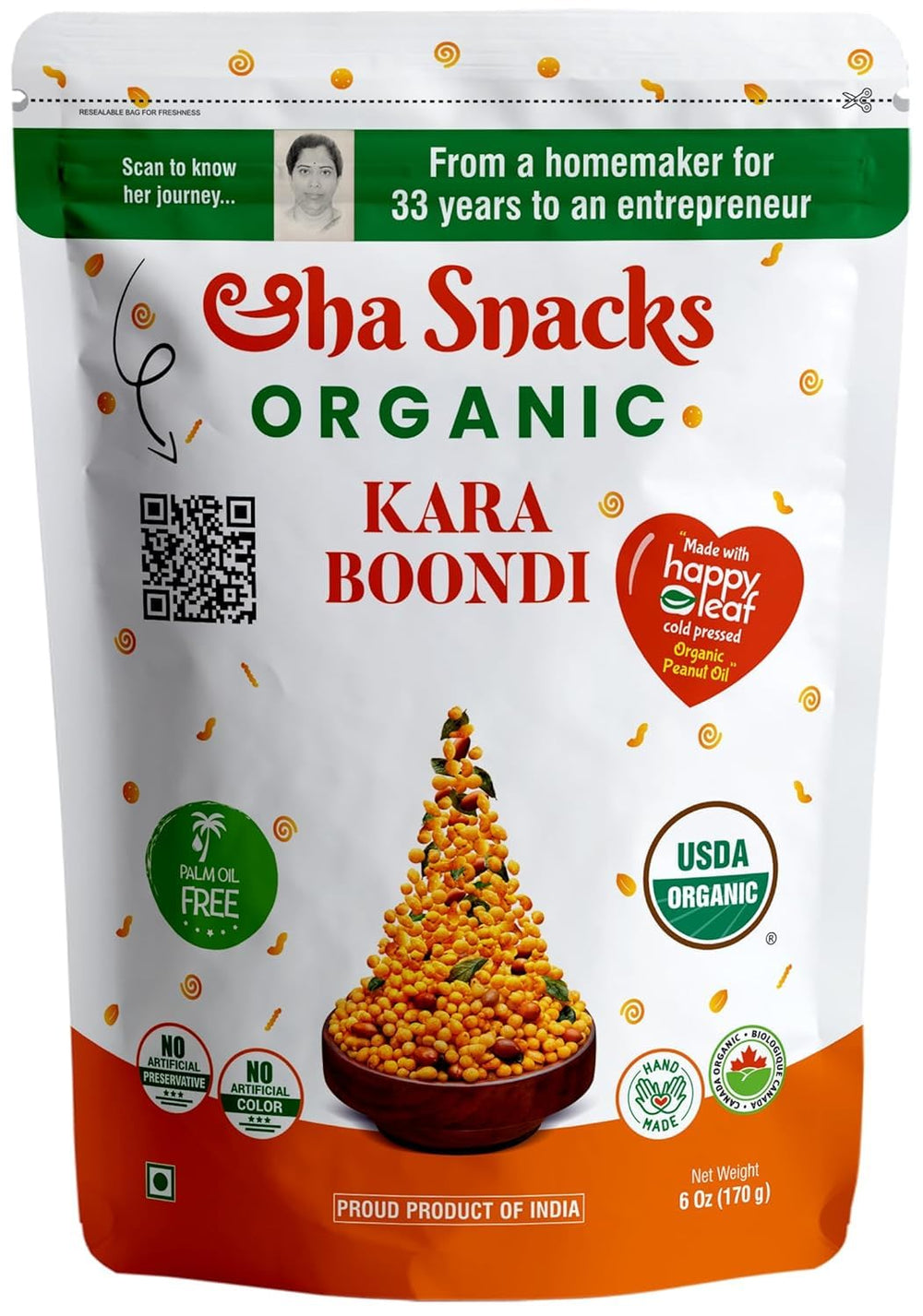 Aha Organic Kara Boondi 135 Gm