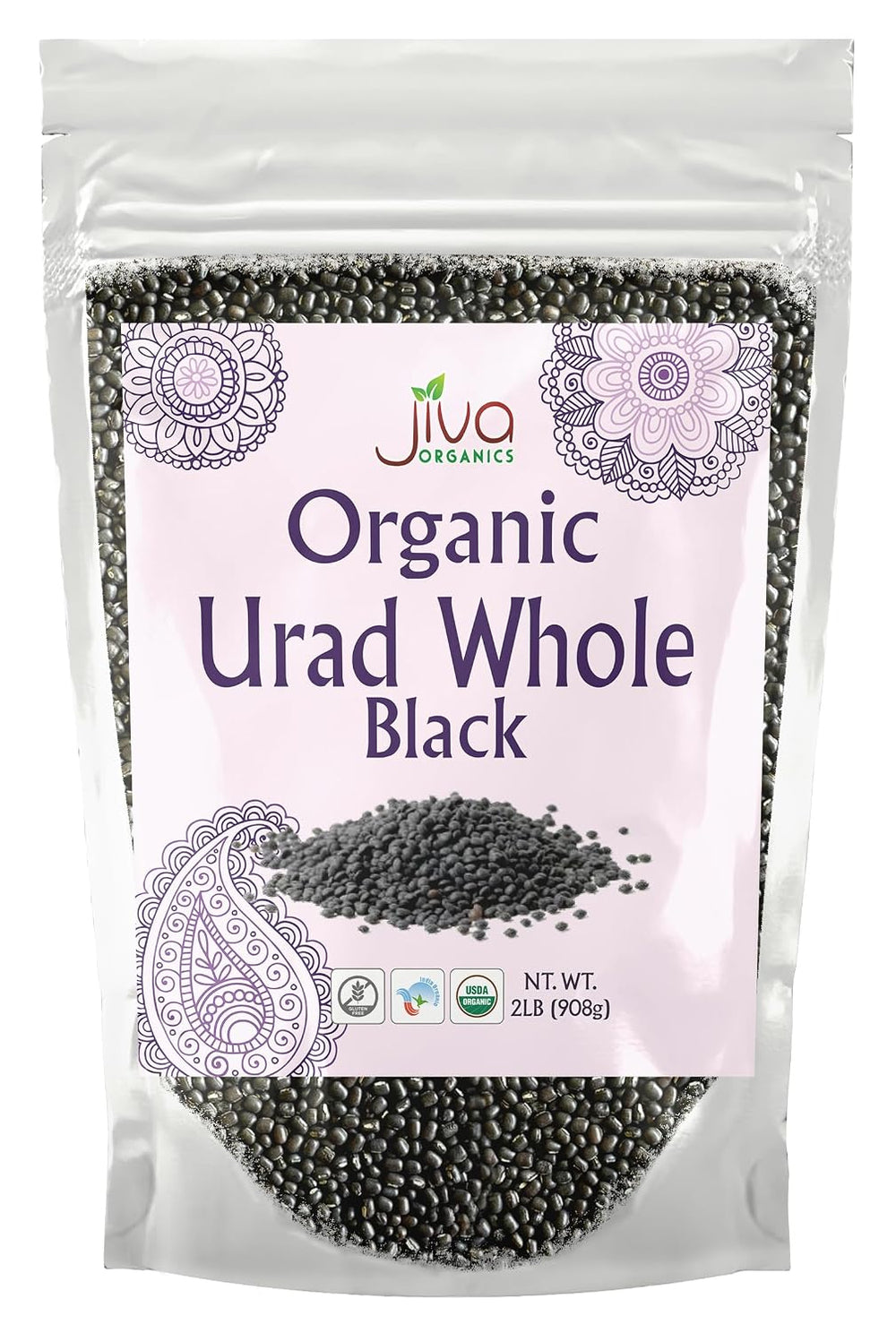 Jiva Organic Urad Whole 4Lb