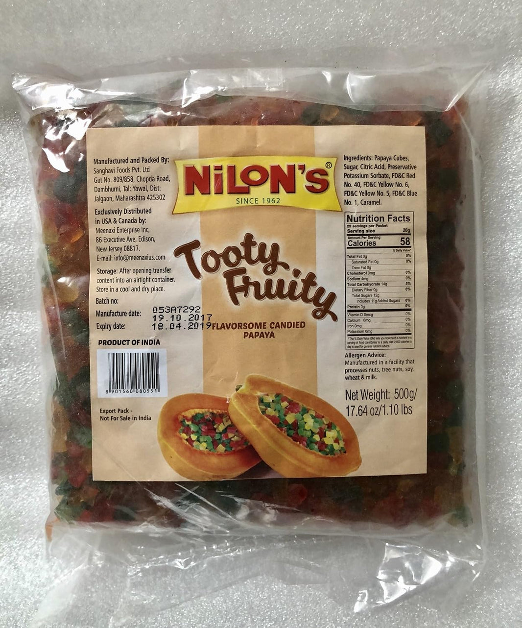 Nilons Tooty Fruity 350 Gm