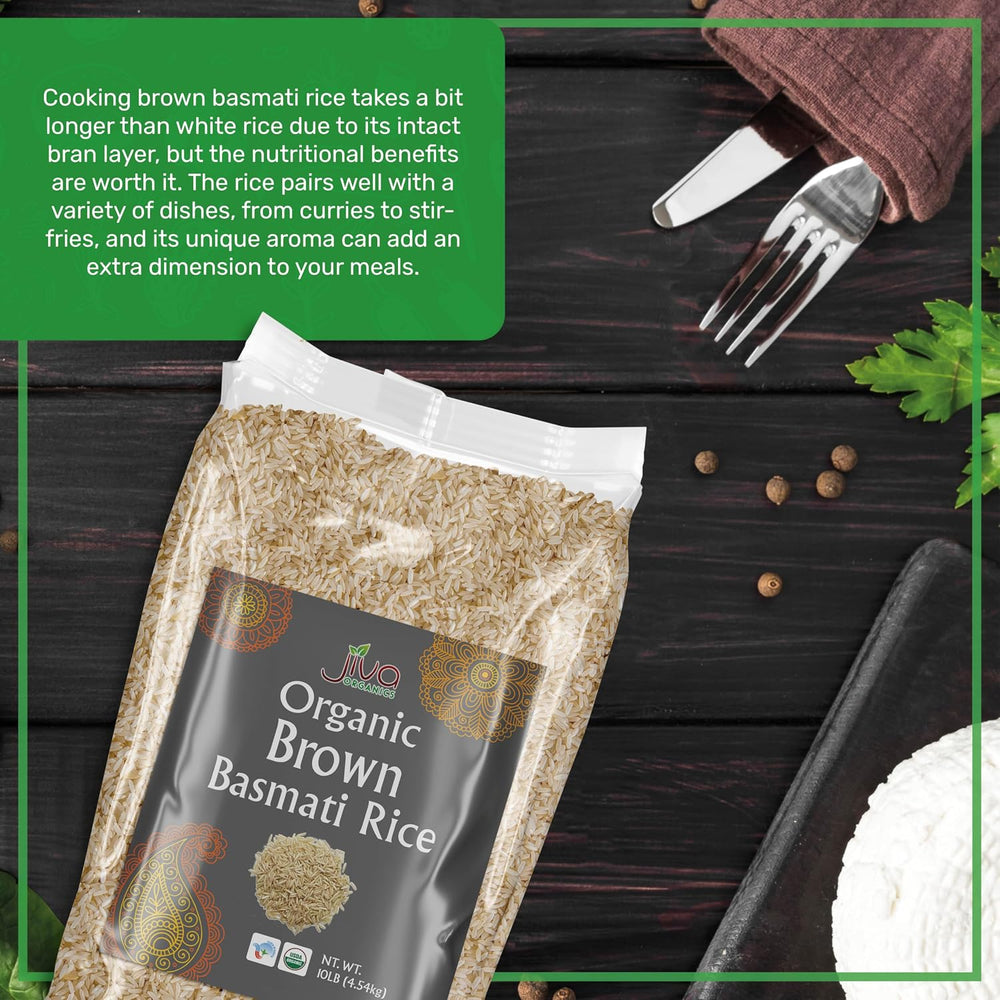 Jiva Organics Brown Basmati 10 Lb