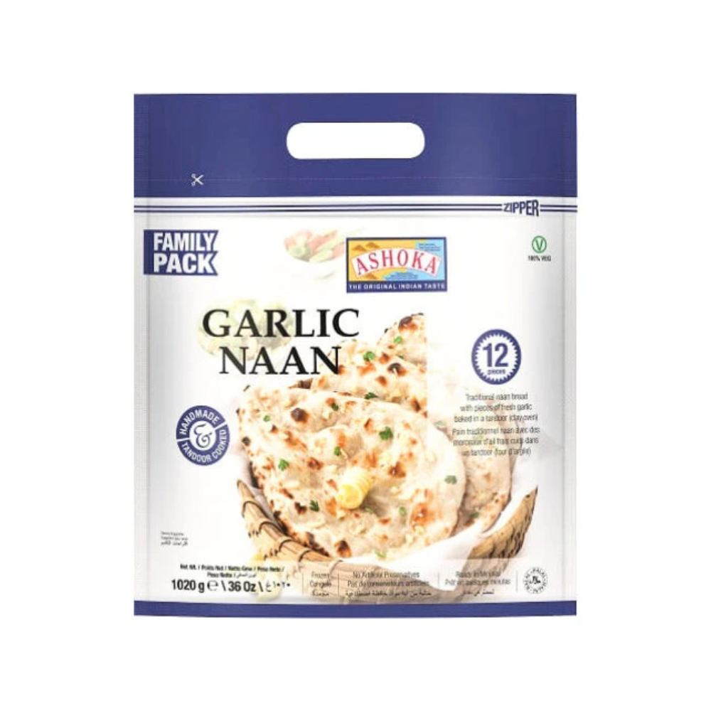 Ashoka Garlic Naan Value Pack 2 Lb