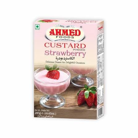 Ahmed Strawberry Custard Powder 285 Gm