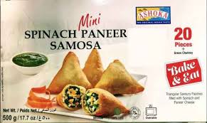 Ashoka Mini Spinach Paneer Samosa 20 Pc