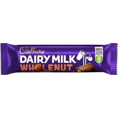 Cadbury Dairy Milk Whole Nut Bar 45 Gm