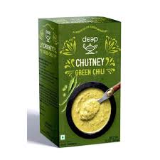 Deep Green Chili Chutney 10 Oz