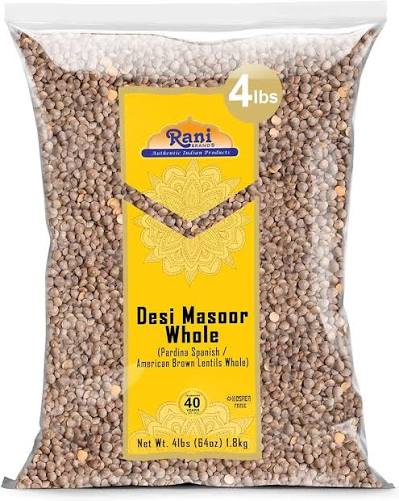 Desi Kitchen Masoor Whole 3.5 Lb