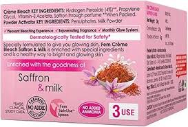 Fem Saffron Milk Crème Bleach 64 Gm