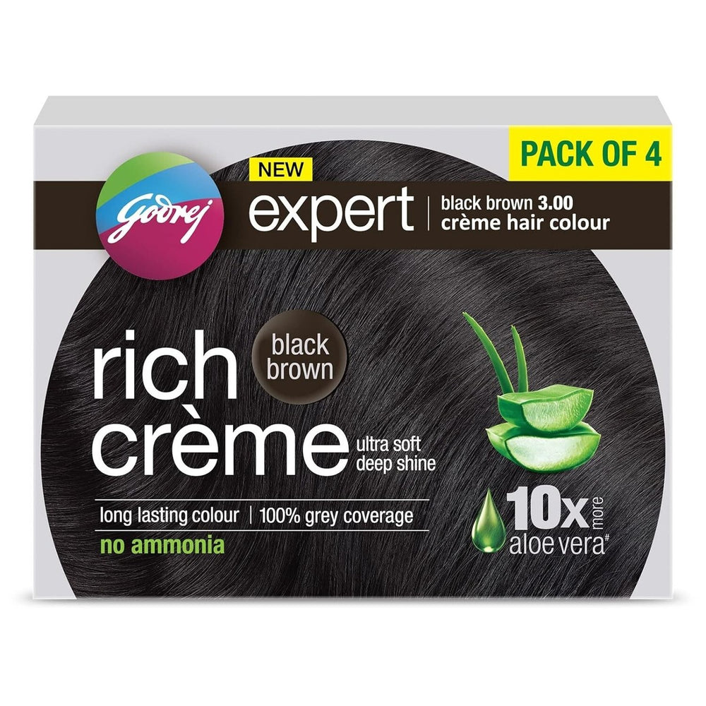 Godrej Rich Crème Hair Color Black Brown
