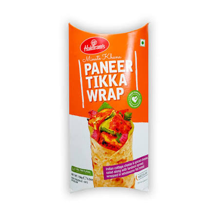 Haldiram's Paneer Tikka Wraps 156 Gm