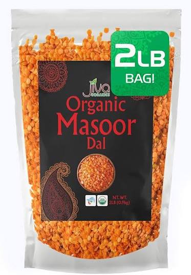 Jiva Organics Masoor Dal 2 Lb