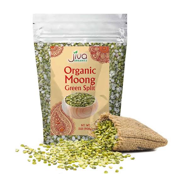 Jiva Organics Moong Split Green 2 Lb