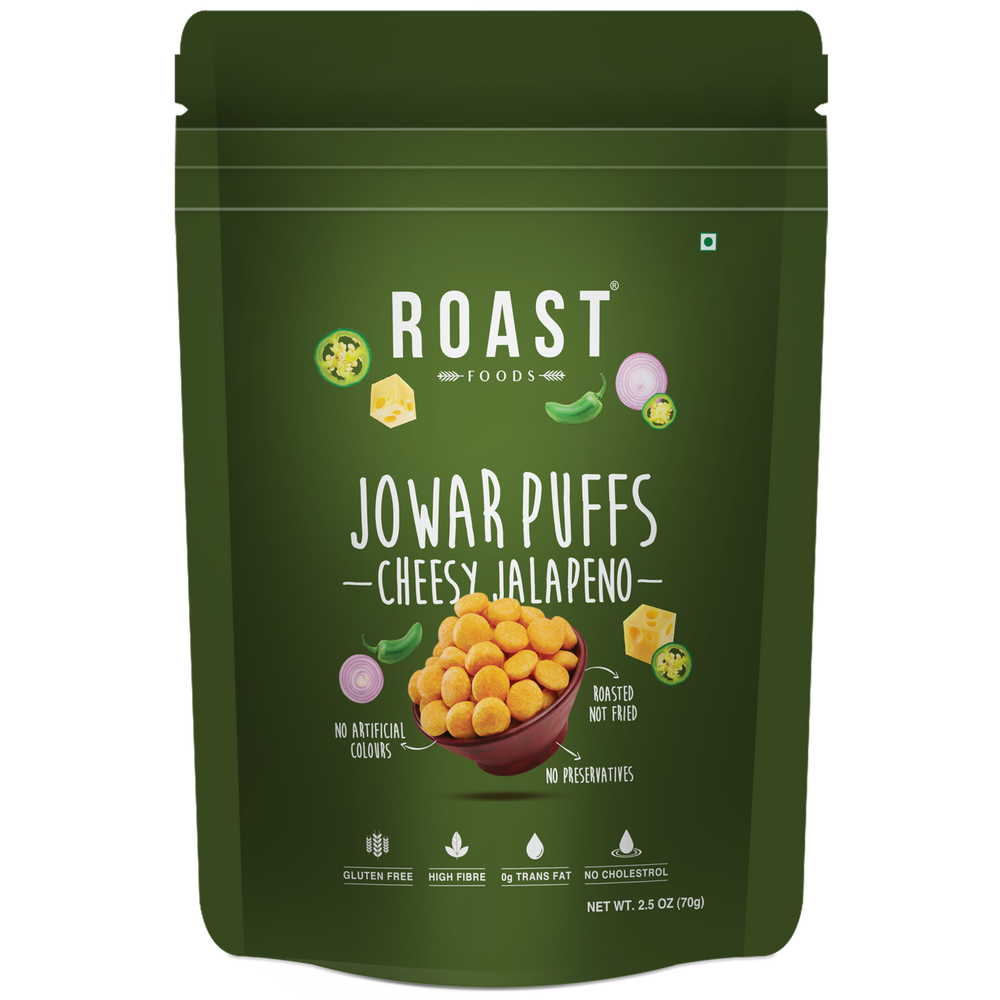 Roast Foods Jowar Puff Cheesy Jalapeno 70g