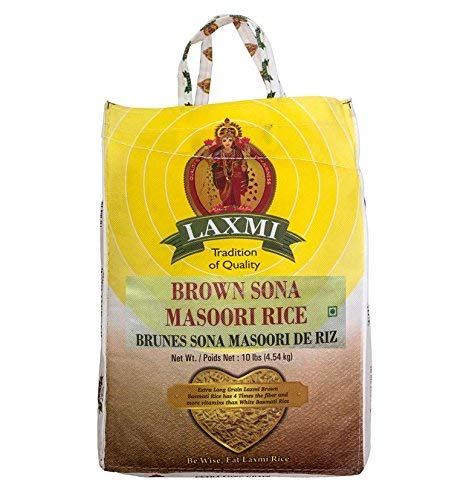 Laxmi Sona Masoori Brown Rice 10 Lb