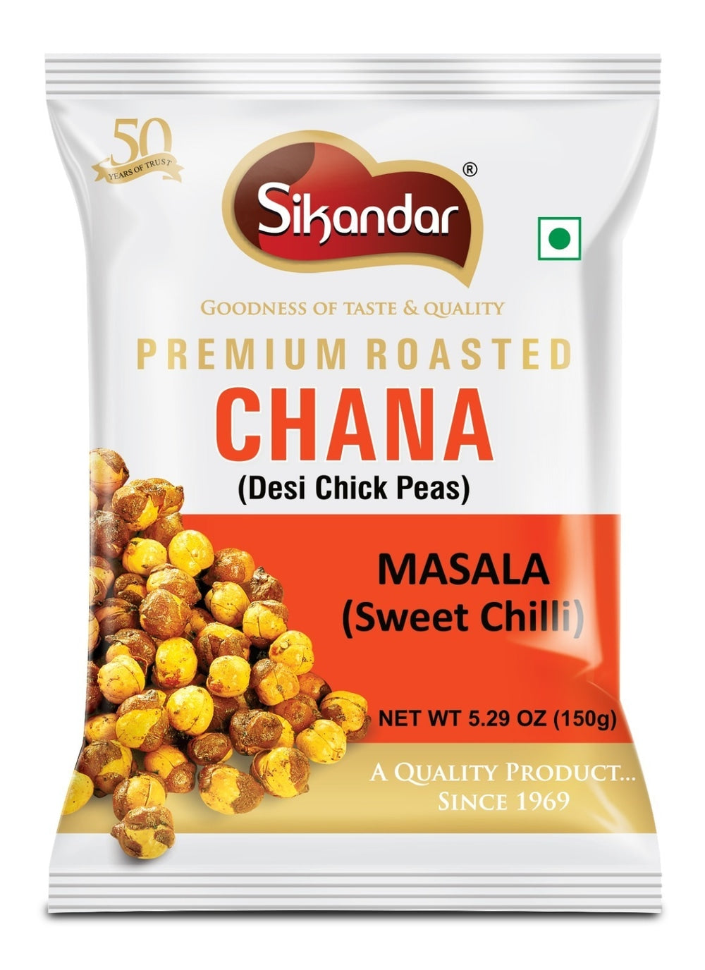 Sikandar Roasted Chana Sweet Chilli Masala 150g