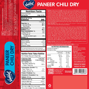 Vadilal Paneer Chili Dry