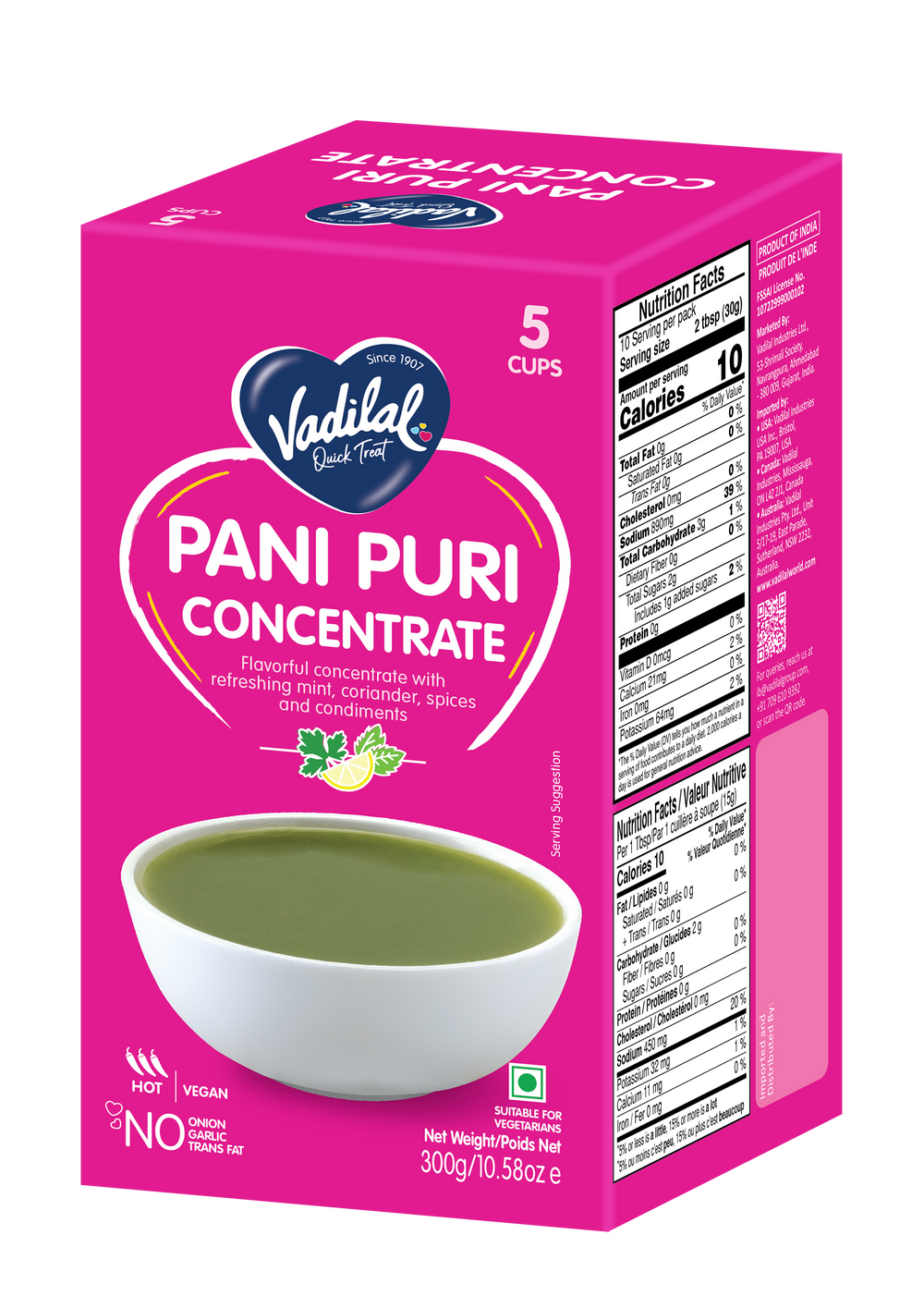Vadilal Panipuri Concentrate