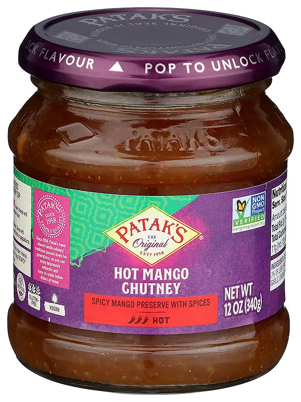 Pataks Hot Mango Chutney 340 Gm