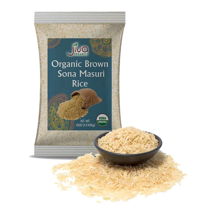 Jiva Organic Sona Brown Rice 10Lb