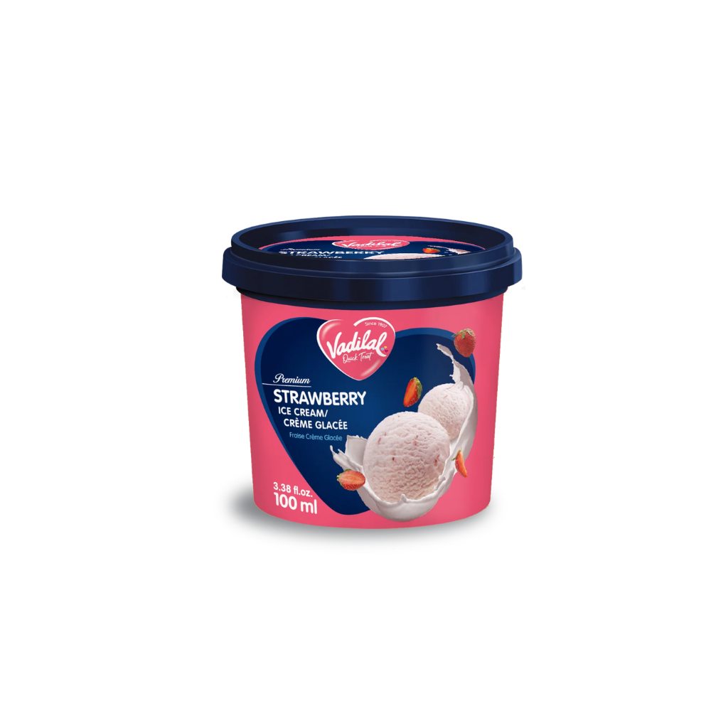 Vadilal Strawberry Ice Cream 100g