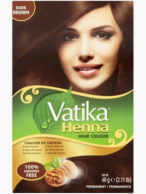 Vatika Henna Hair Colour Dark Brown 60 Gm