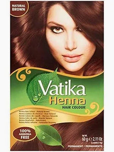 Vatika Henna Hair Colour Natural Brown 60 Gm