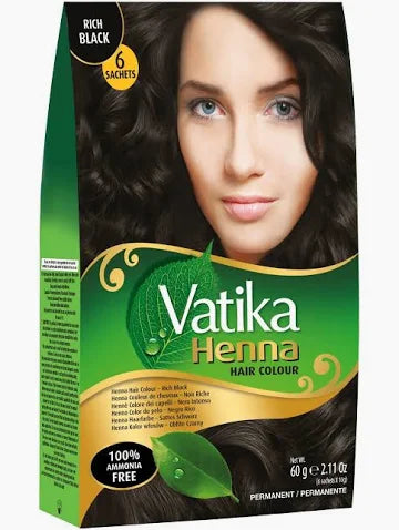Vatika Henna Hair Colour Rich Black 60 Gm