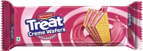 Britannia Treat Strawberry Wafers 150G