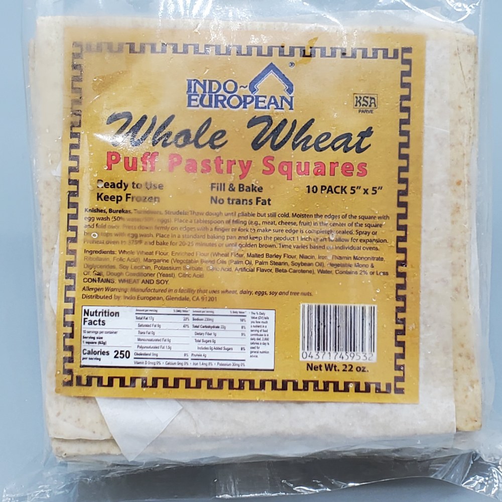 Indo European Whole Wheat Puff Pastry