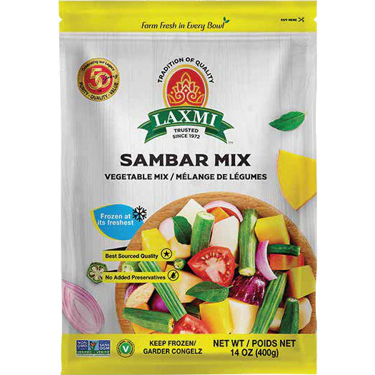 Laxmi Frozen Sambar Mix 400 Gm