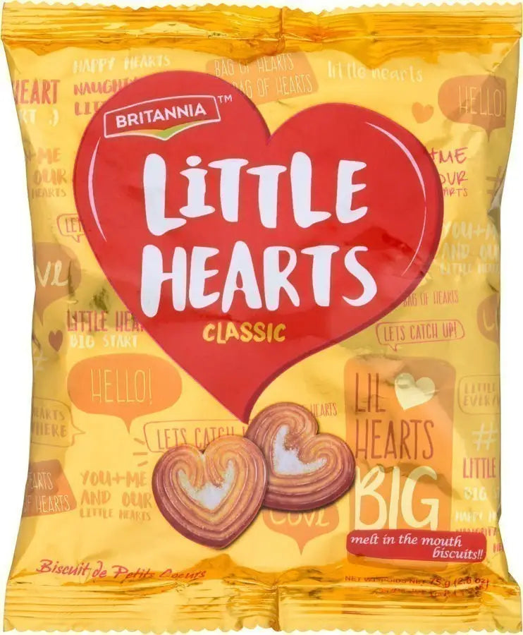 Britannia Little Hearts 75G