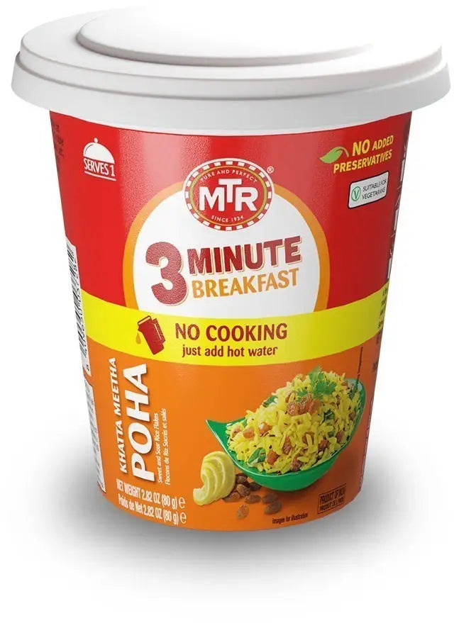 Mtr Inst. Khatta Meetha Poha Cup 80Gm