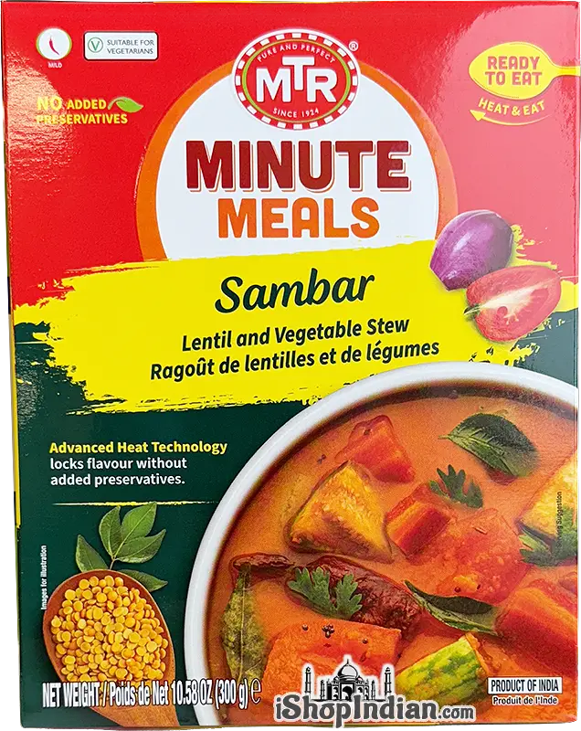 Mtr Sambar Ready To Eat 300Gm