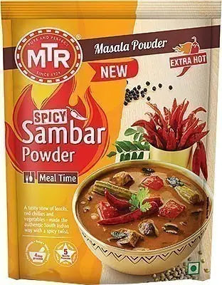 Mtr Spicy Sambar Powder 100Gm