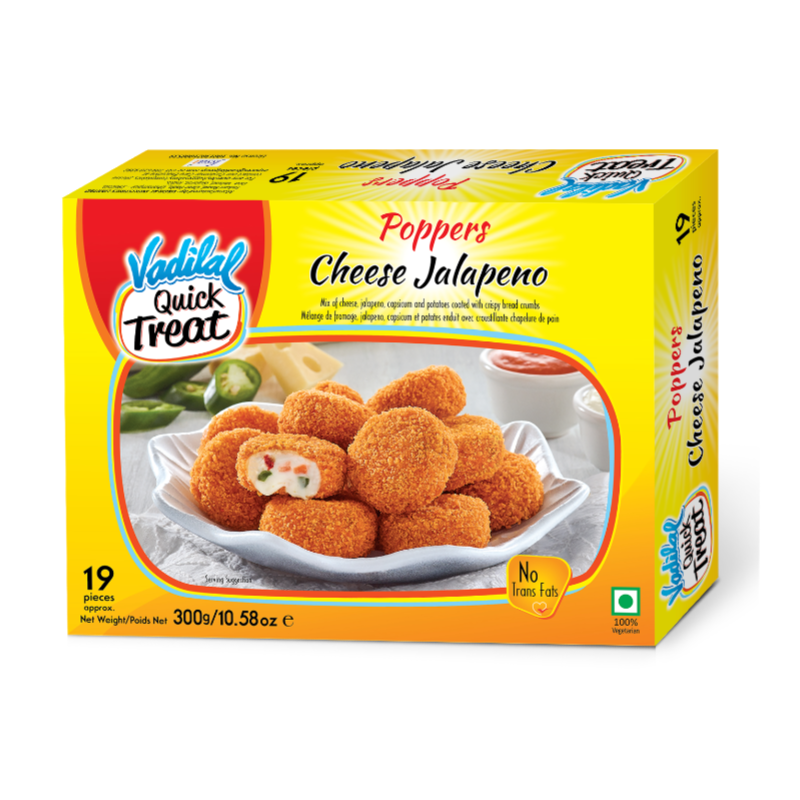 Vadilal Cheese Jalapeno Poppers 300 Gm