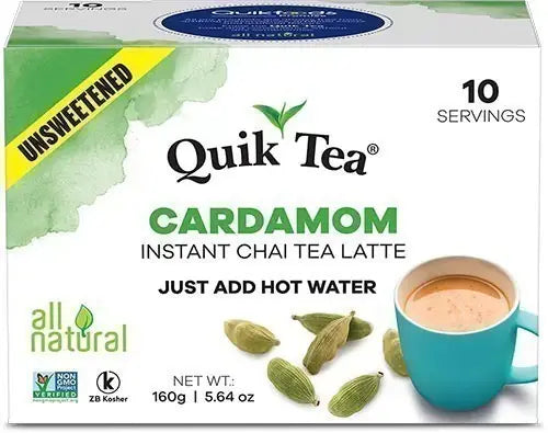 Quik Tea Unswt Cardamom Chai 160 Gm