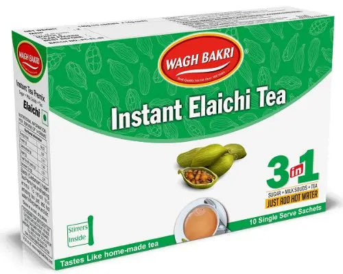 Wagh Bakri Instant Cardamom Tea (Unsweetened) 140 Gm